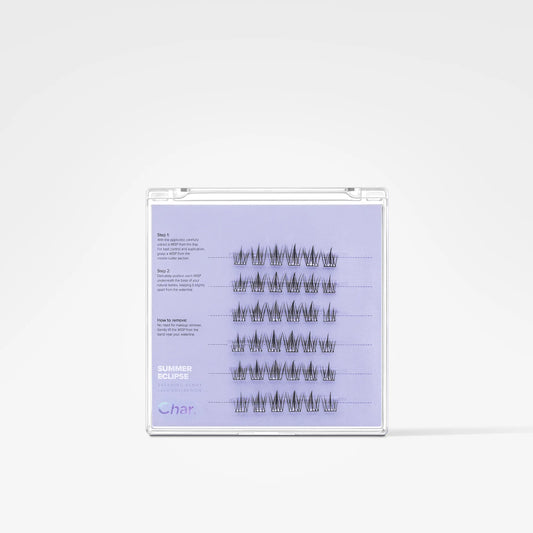 A square clear plastic CD case with a lavender cover featuring black waveform graphics and text, photographed on a clean white background.