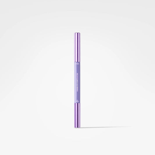 A single lip liner pencil in a metallic lavender purple color, standing vertically against a clean white background.