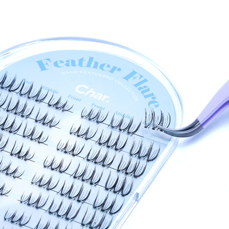 Feather Flare - Natural, Subtle, Lightweight| Pre Glue | 5 to 10 days wear
