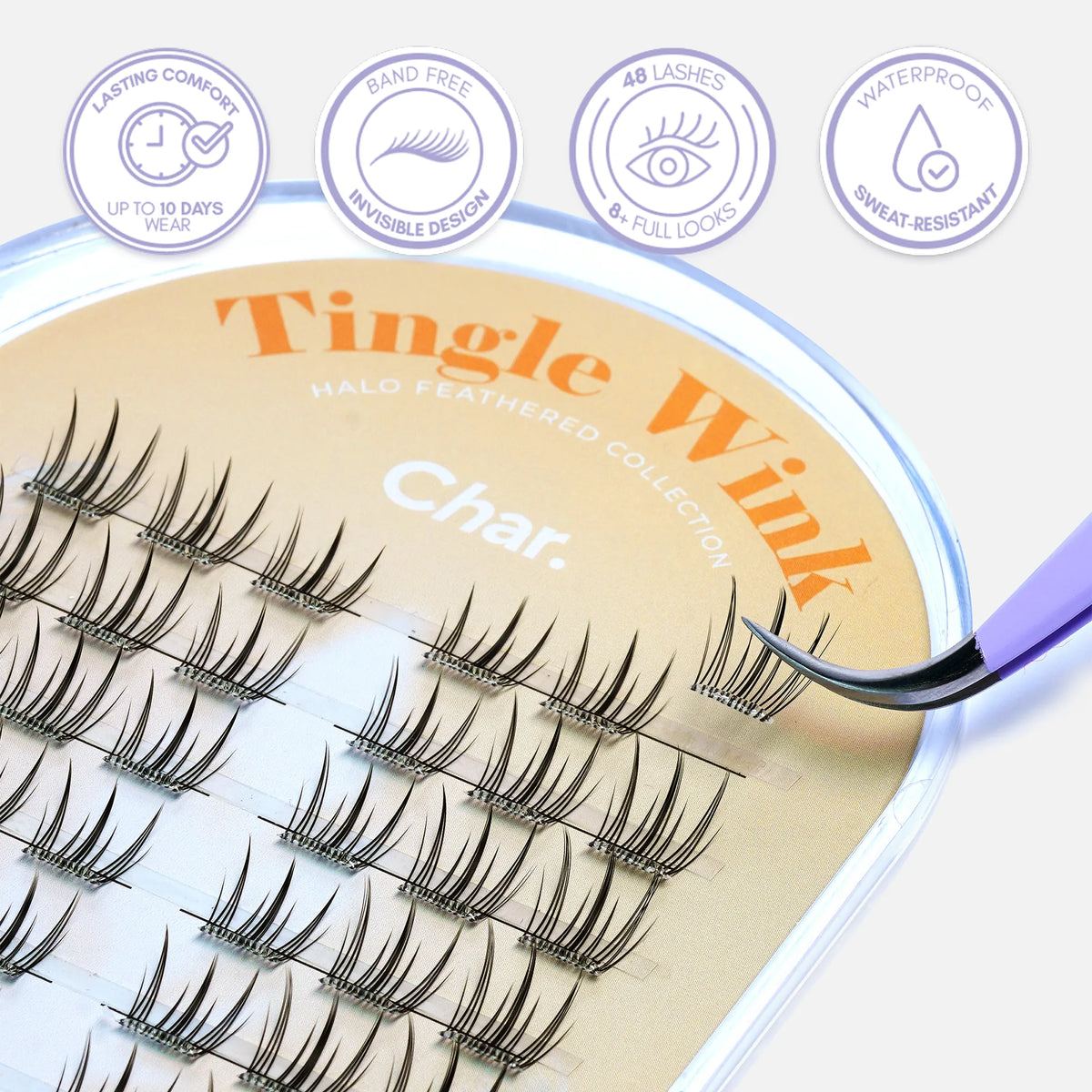 Tingle Wink - Wispy, Long, Elegant | Pre-Glued | 5 to 10 Days Wear