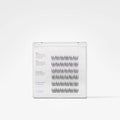 A clear plastic case containing five pairs of black false eyelashes on a white background. The packaging includes printed instructions and the brand name 'Fluffy Fairy Wildwest' with shade 'Char'.