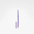A single lip color pencil in light purple with its cap removed and standing beside it on a clean white background. The brand name 'Morphe' is printed vertically on the barrel.