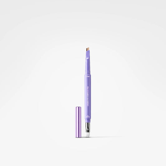 A single lip color pencil in light purple with its cap removed and standing beside it on a clean white background. The brand name 'Morphe' is printed vertically on the barrel.